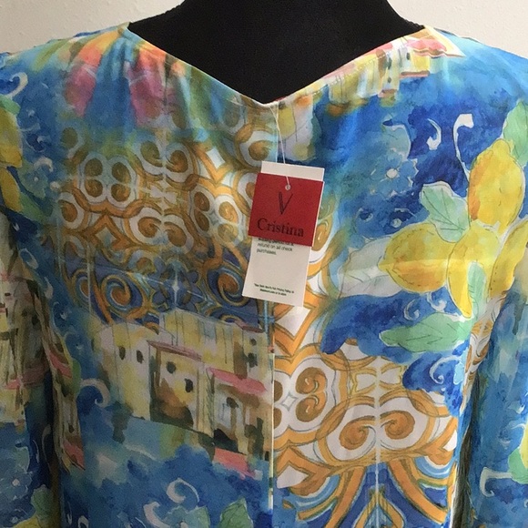V Cristina Womens multicolored blouse - Picture 4 of 5